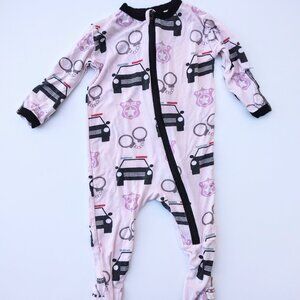 KicKee Pants Bamboo Police Girl Footie Pajamas(limited edition)